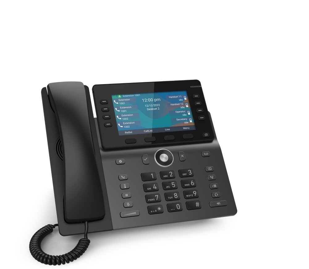 Snom M58 Telefono IP DECT Cordless con Display a Colori da 5 Pollici, 8 Tasti LED e Bluetooth Integrato - Telefono per Ufficio con Provisioning Zero-Touch e Aggiornamenti Wireless