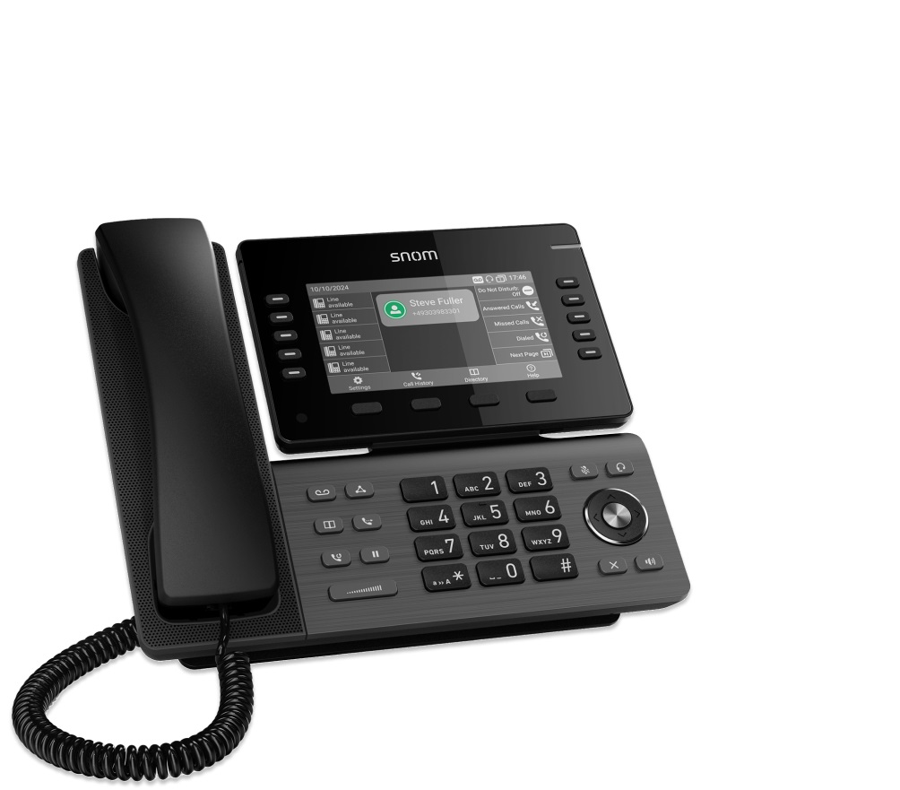 Snom D815W Telefono IP Nero con Display IPS da 5