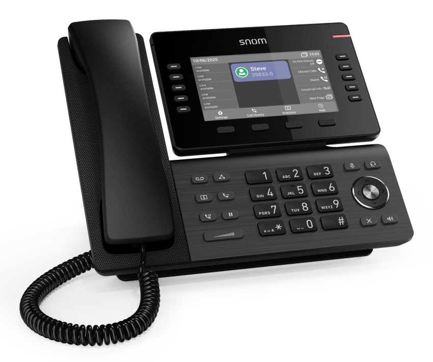 Snom D815WB Telefono IP Nero con Wi-Fi Integrato e 10 Tasti SmartLabel