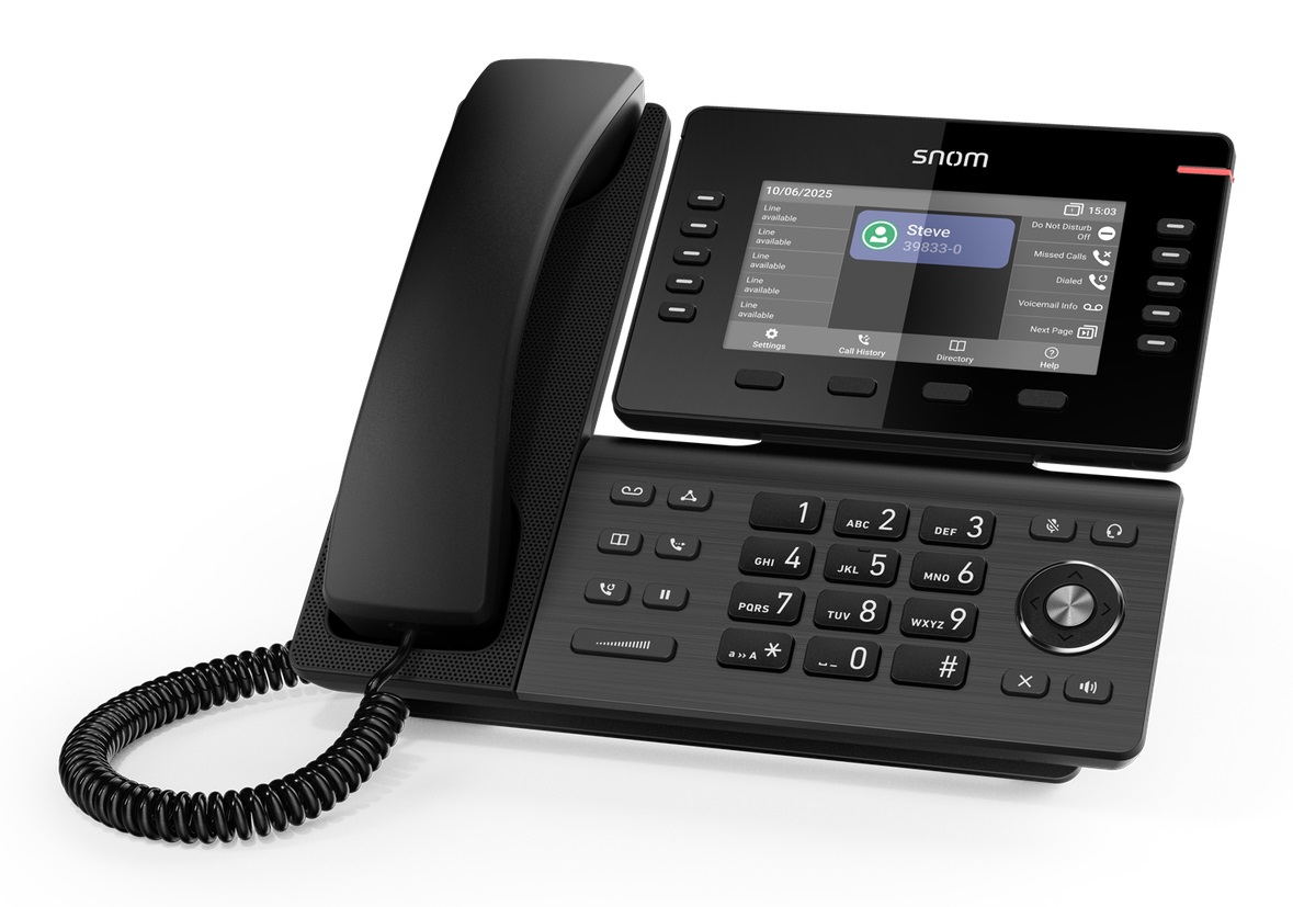 Snom D815WB Telefono IP Nero con Wi-Fi Integrato e 10 Tasti SmartLabel