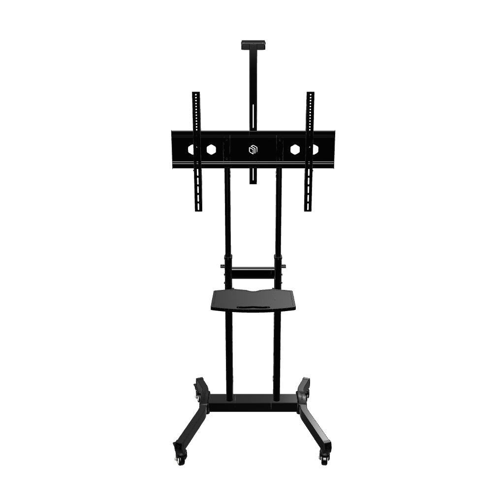 ONKRON Porta TV Mobile Inclinabile per Schermi 50-90 Pollici, Carico Max 100 kg, VESA 800x600, con Ruote, Nero TS1891-B