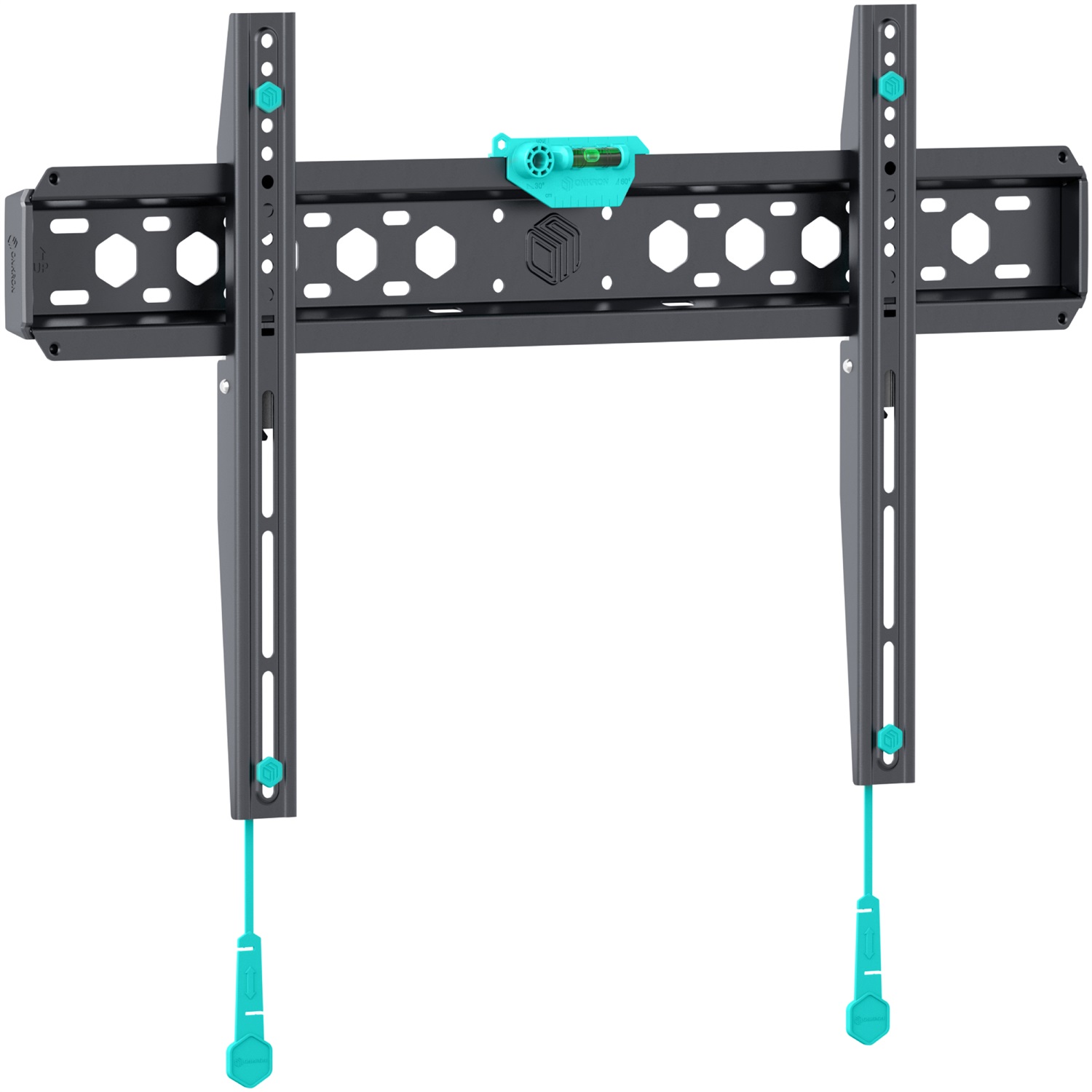ONKRON Supporto TV a Parete Fisso Universale 43-85 pollici, Carico 68,2 kg, VESA 75x75-600x400 mm, Profilo Sottile, Nero