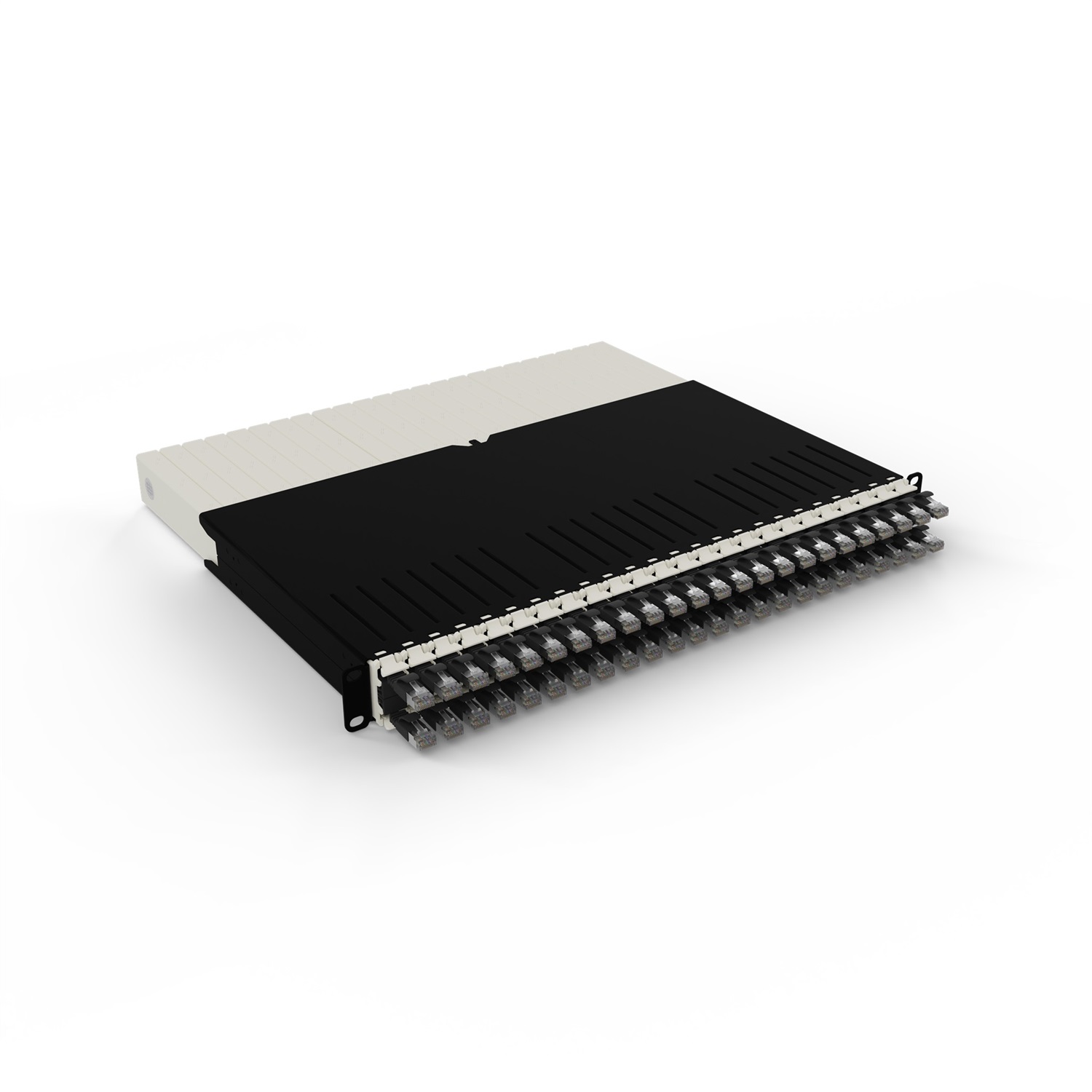 PATCHBOX PONEX8STPBK Cavo di Rete Nero 0,8 m Cat6a U/FTP (STP) con Connettori RJ-45 e Placcatura Oro