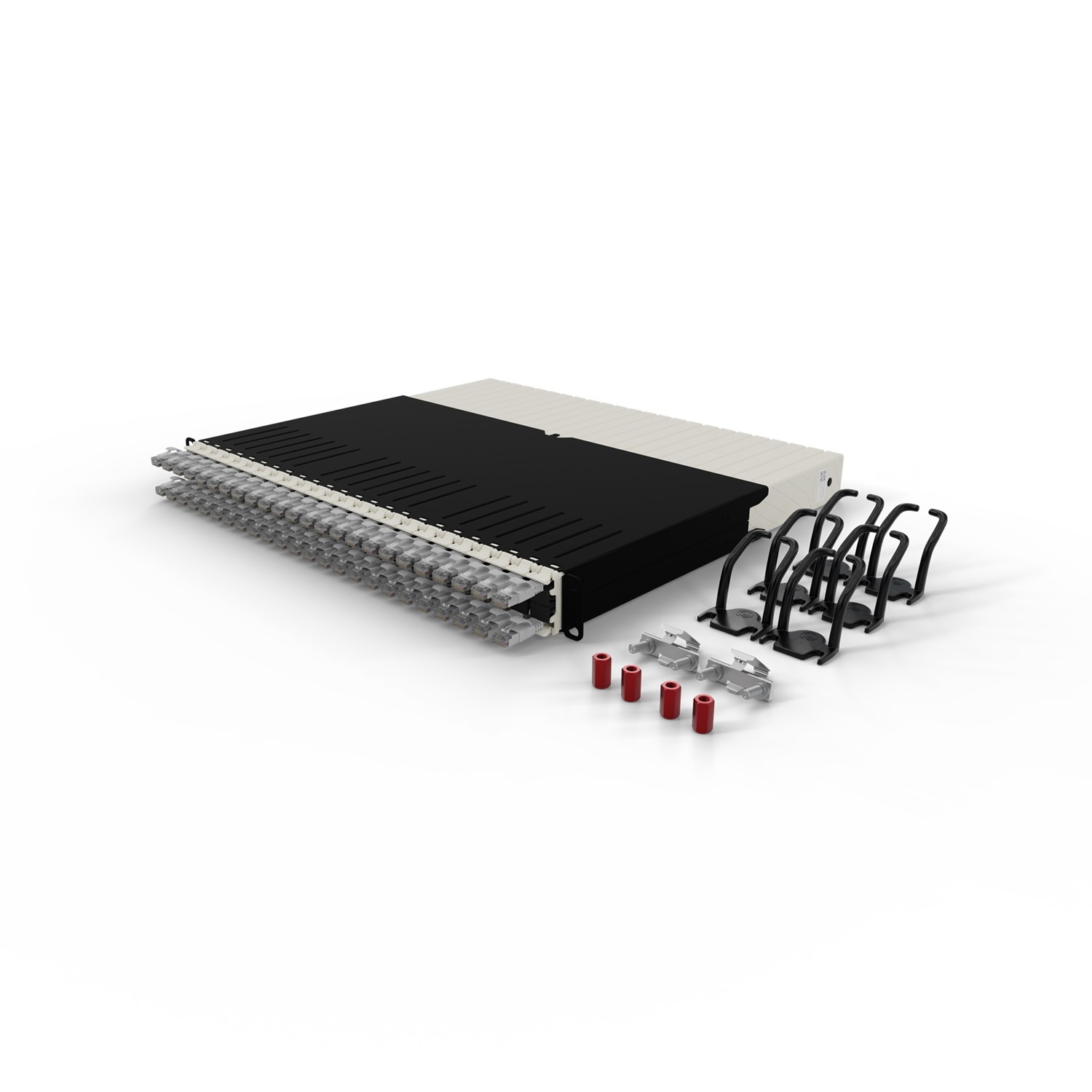 PATCHBOX PONEX8STPSL Cavo di Rete Grigio 0,8 m Cat6a U/FTP (STP) con Connettori RJ-45 e Placcatura Oro