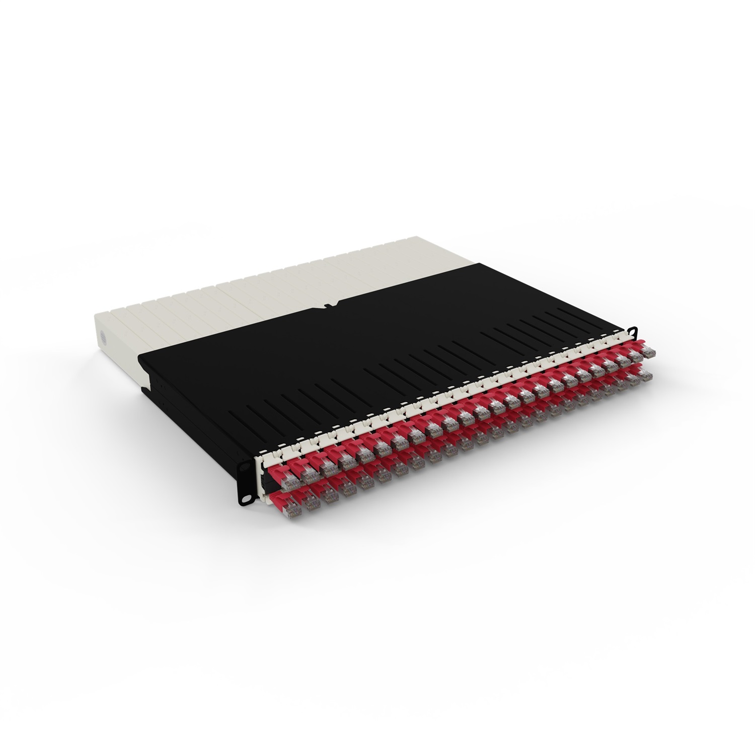 PATCHBOX PONEX8STPRD Cavo di Rete Rosso 0,8 m Cat6a U/FTP (STP) con Connettori RJ-45 e Placcatura Oro