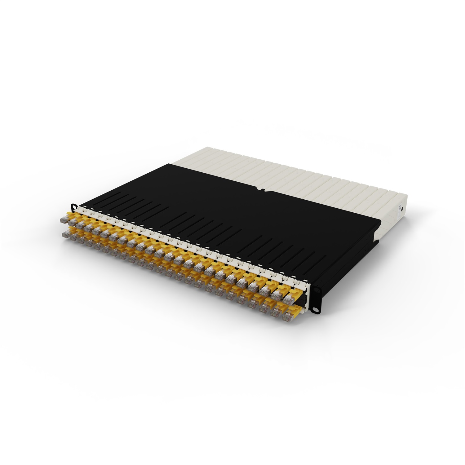 PATCHBOX PONEX8STPYL Cavo di Rete Giallo 0,8 m Cat6a U/FTP (STP) con Connettori RJ-45 e Placcatura Oro