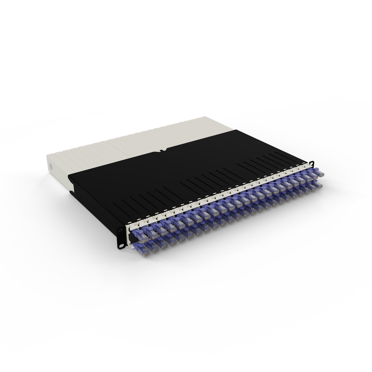 PATCHBOX PONEX8UTPVI Cavo di Rete Viola 0,8 m Cat6a U/UTP con Connettori RJ-45 e Placcatura Oro