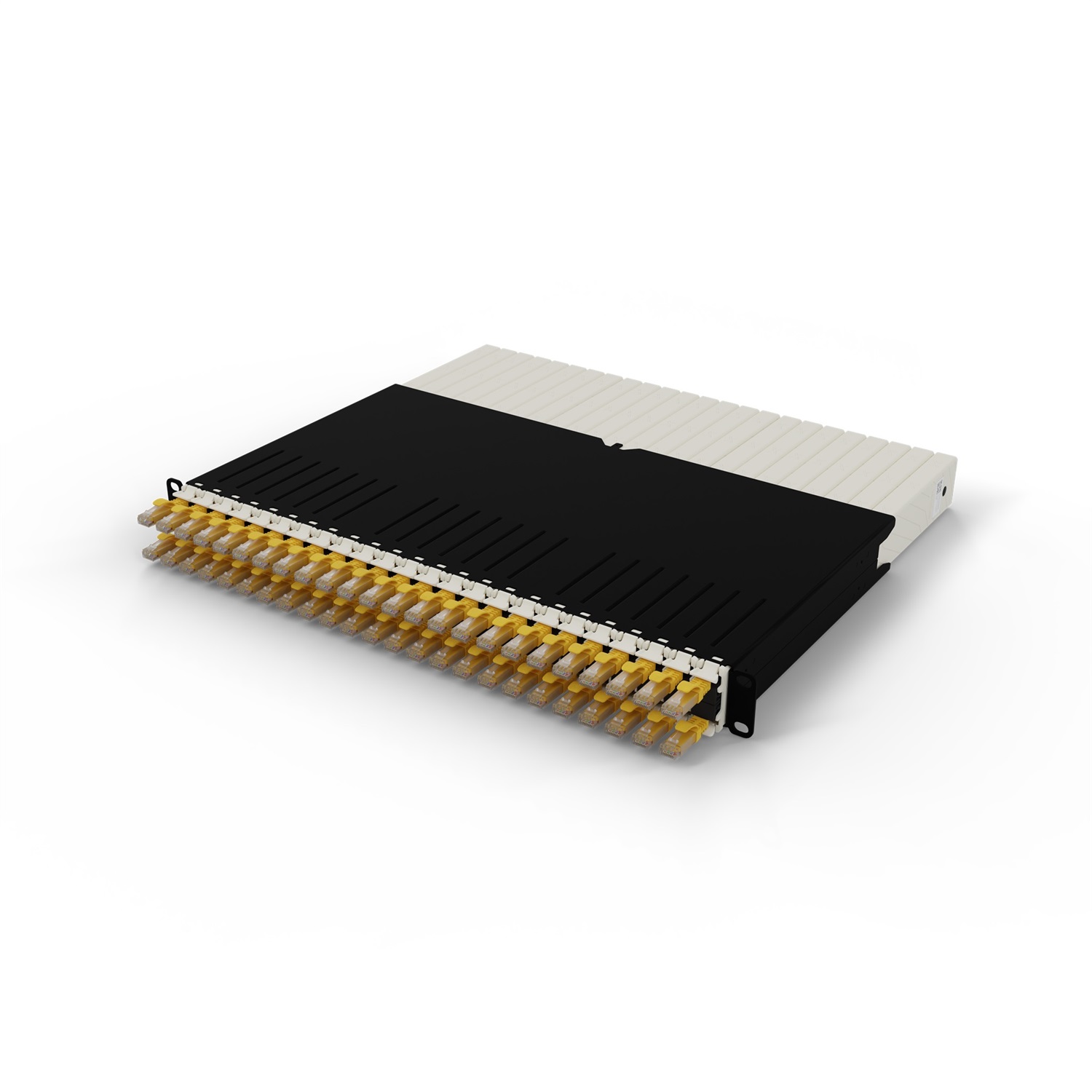 PATCHBOX PONEX8UTPYL Cavo di Rete Giallo 0,8 m Cat6a U/UTP con Connettori RJ-45 e Placcatura Oro