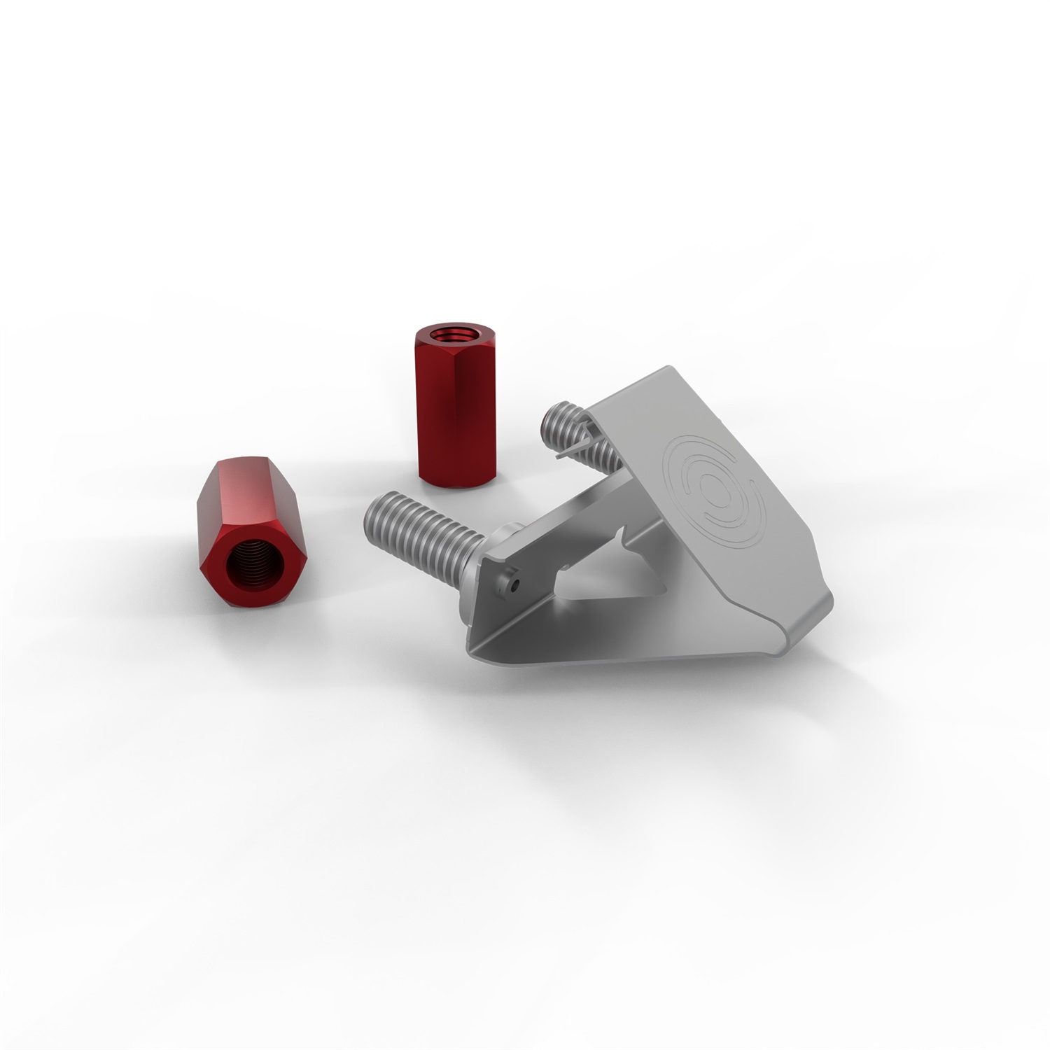 PATCHBOX DVMNT50RD - Kit Hardware per Montaggio su Rack, 50 Pezzi Bulloni e Dadi M6 in Alluminio e Acciaio
