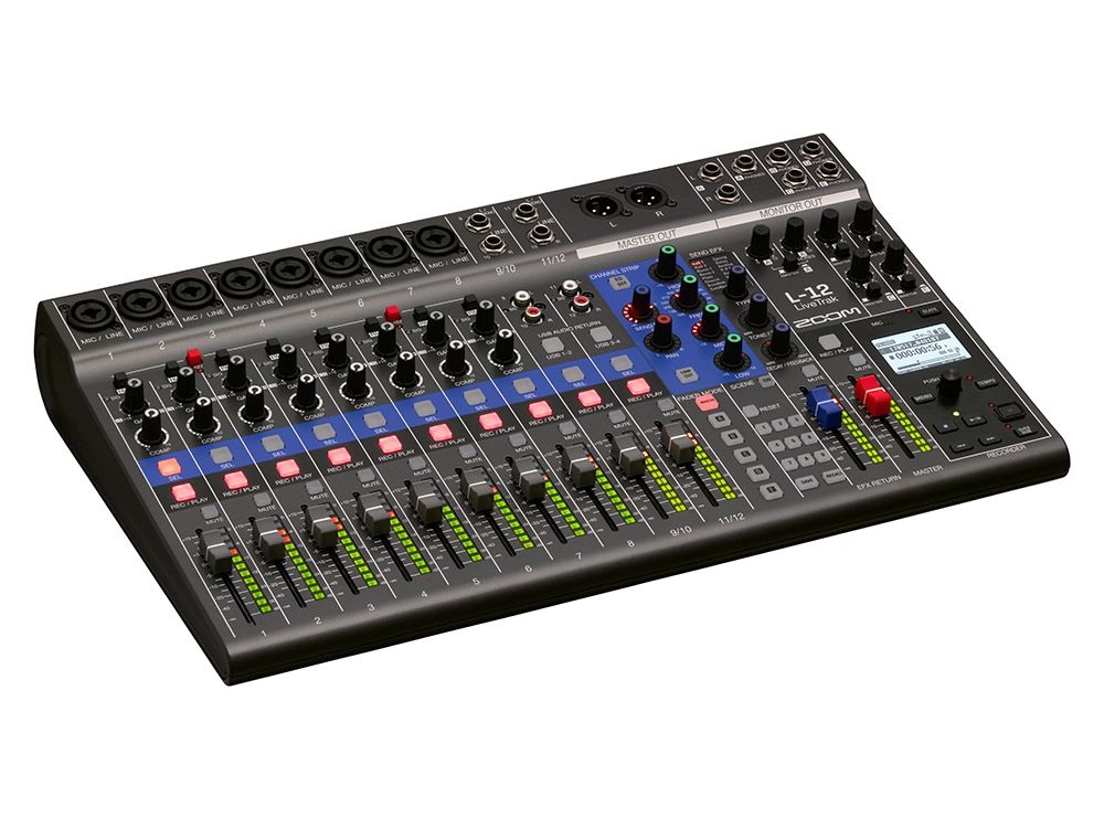 Zoom LiveTrak L-12 - Mixer e Registratore Multitraccia Digitale 12 Canali con Interfaccia USB e Effetti Incorporati