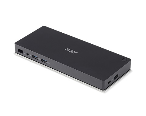 Acer Docking Station USB Tipo-C NP.DCK11.01N - Docking, Ethernet 10/100/1000 Mbit/s, Connessione cuffia 3,5 mm, Colore Nero