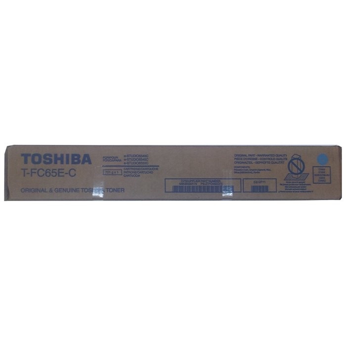 Toshiba T-FC65E-C Cartuccia Toner Originale Ciano 30.000 Pagine Compatibile con e-STUDIO 5540/6540/6550