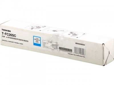 Toshiba T-FC26SC Toner Originale Ciano per E-STUDIO 222CS e 263CS