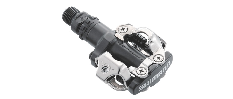 Shimano PD-M520 Pedali MTB SPD a Sgancio Rapido - Nero, con Tacchette SM-SH51