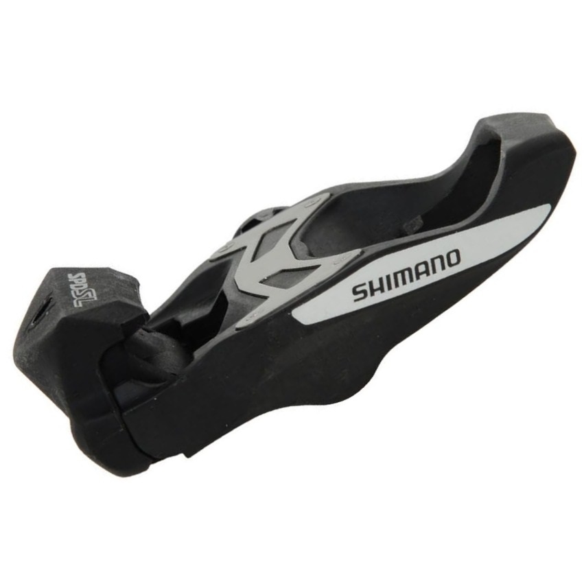 Shimano PD-R550L Pedali per Bicicletta Nero L - Piattaforma XL, Corpo in Acciaio Inossidabile, Ampia Stabilità