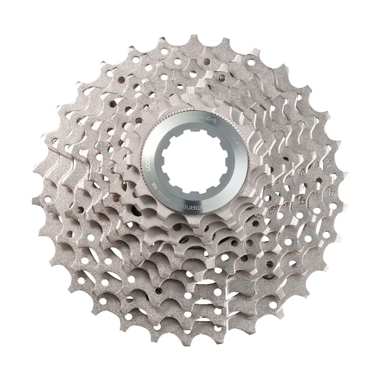 Shimano Ultegra CS-6700 Cassetta 12-30T 10 Velocità Grigio/Silver - Metallo Durevole, Compatibile con Shimano, Tecnologia Hyper Glide