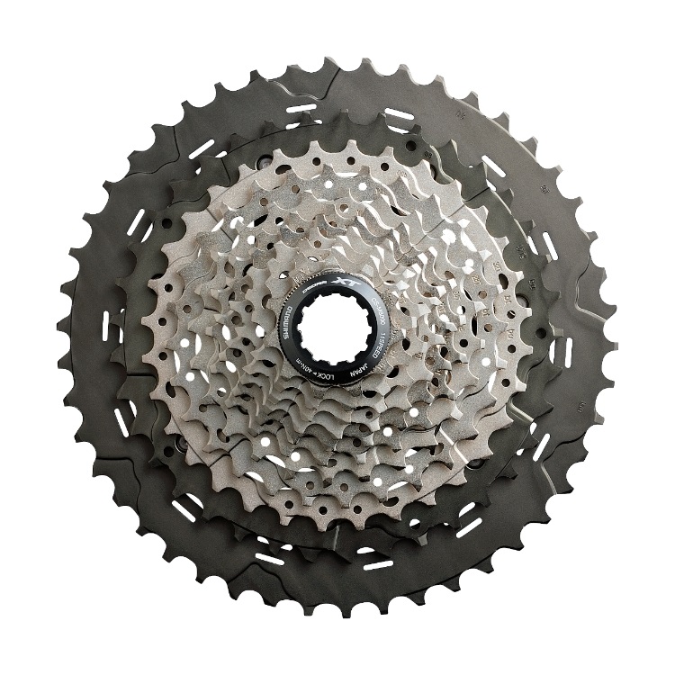 Shimano Deore XT CS-M8000 Cassetta Pignoni 11 Velocità 11-46 Denti Argento