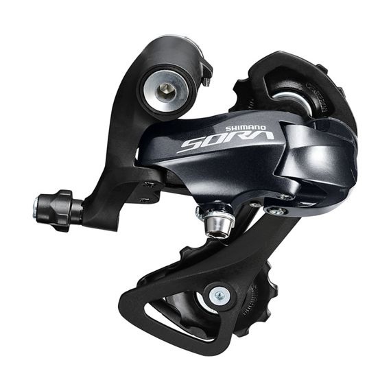 Shimano Sora RD-R3000SS - Deragliatore Posteriore 9 Velocità, Gabbia Corta, Colore Nero, Taglia L