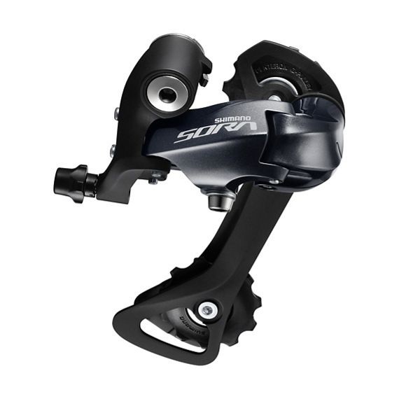 Shimano Sora RD-R3000-GS Deragliatore Posteriore per Bici da Corsa, 9 Velocità, Colore Nero, Gabbia Media