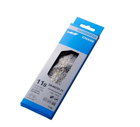Shimano Catena CN-HG701 11V - 138 Maglie, Compatibile Strada e MTB, Trattamento SIL-TEC, Quick Link