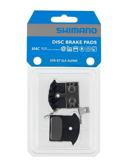 Shimano J04C Pastiglie Freno Metalliche per XTR/XT/SLX/Alfine con Alette di Raffreddamento