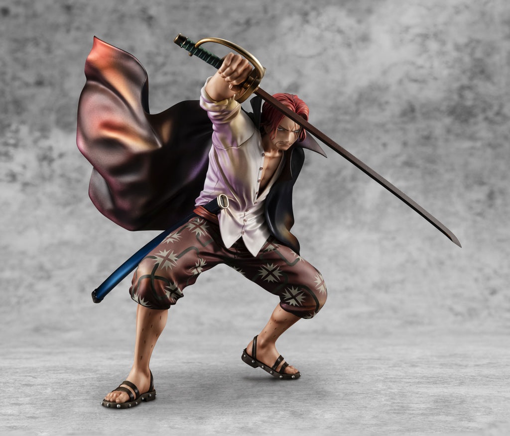 MegaHouse One Piece P.O.P. Playback Memories Figura da Collezione Shanks il Rosso 21 cm in PVC