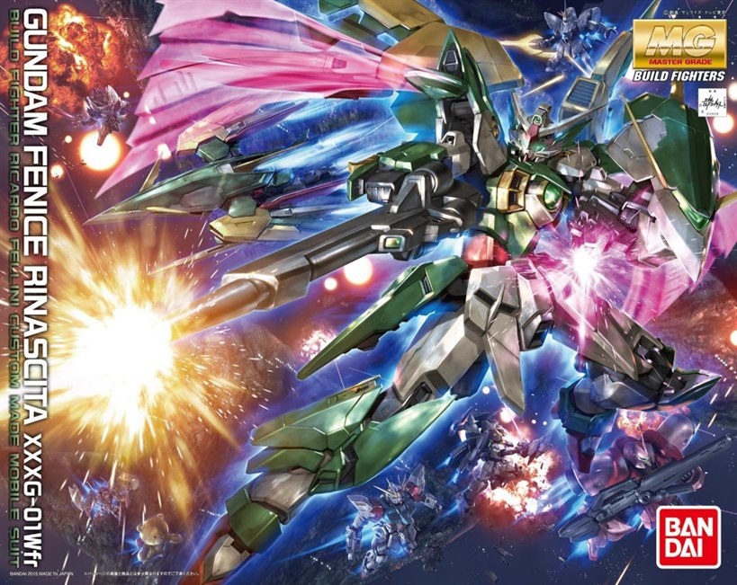 Bandai Gundam Fenice Rinascita 1/100 Master Grade Model Kit - Multicolore con Gemelle Fascio Parti e Display Stand