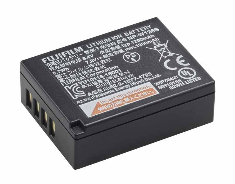 Fujifilm NP-W126S Batteria Ricaricabile agli Ioni di Litio 1260 mAh 7.2V Compatibile con Fotocamere Serie X