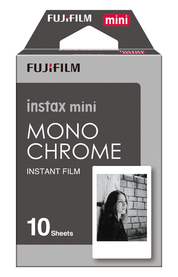 Fujifilm Instax Mini Monochrome Pellicola Istantanea - 10 Foto, Dimensione Pellicola 54 x 86 mm