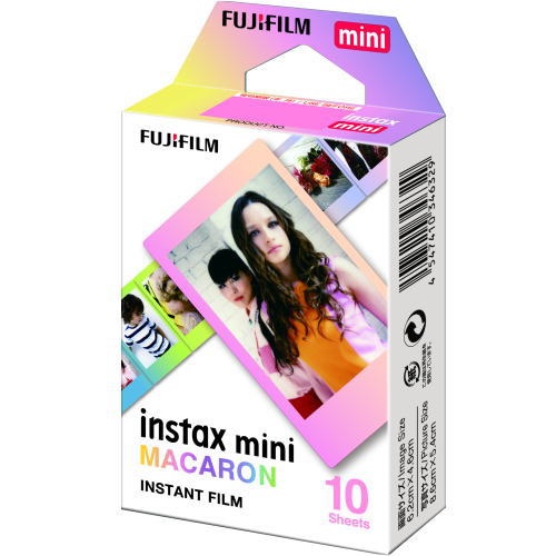 Fujifilm Instax Mini Macaron - Pellicola Istantanea 10 pz, Dimensioni Stampa 54 x 86 mm, Compatibile con Fotocamere Instax Mini