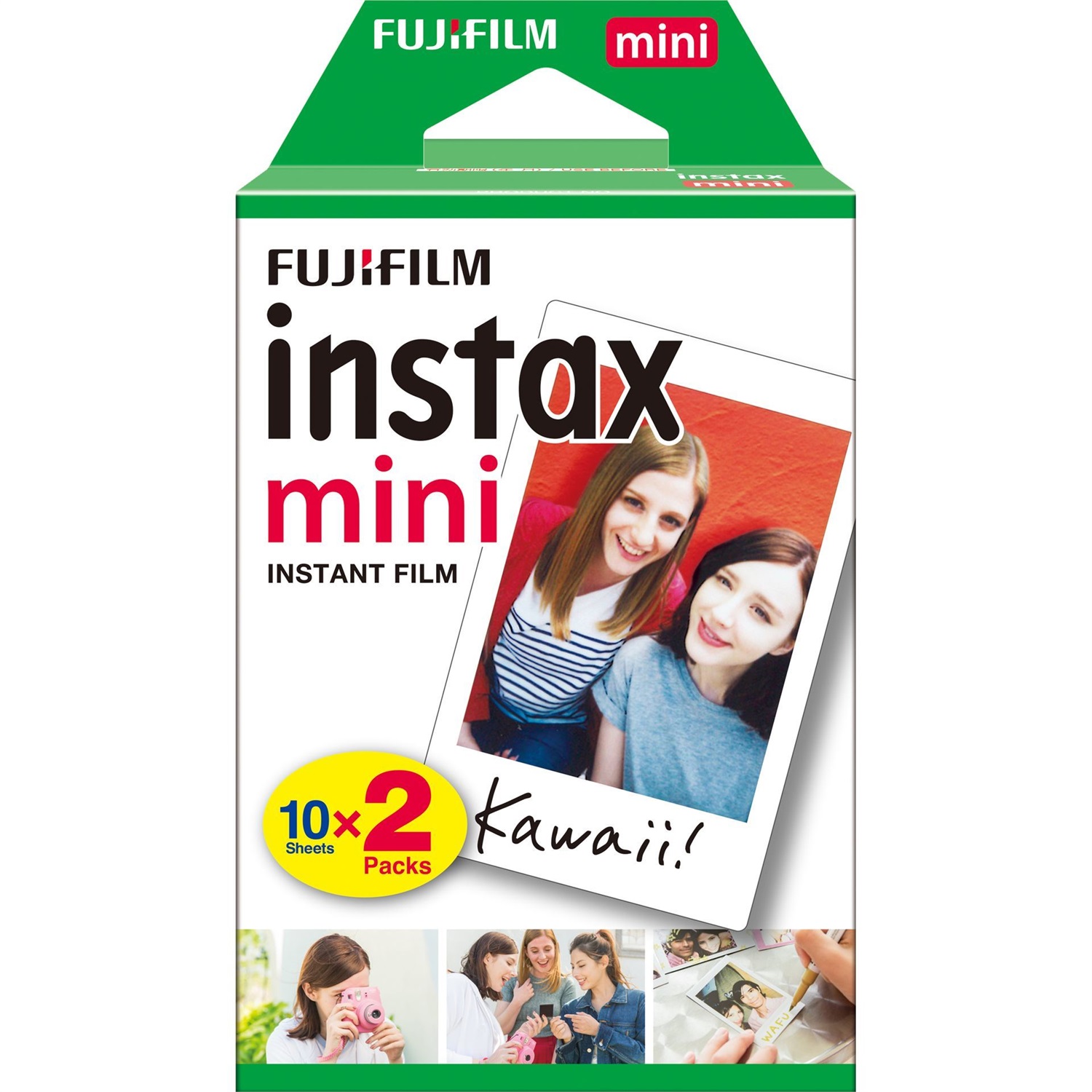 Fujifilm Instax Mini Pellicola Istantanea - Confezione da 20 Foto (86 x 54 mm) - Compatibile con Fotocamere Instax Mini