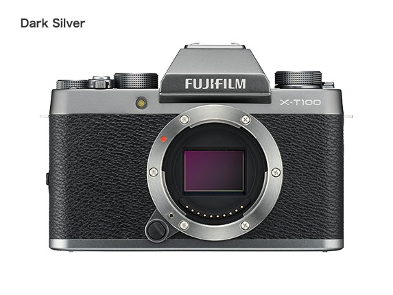 Fujifilm X-T100 Body - Fotocamera Mirrorless Compatta con Sensore APS-C da 24,2 MP e Design Elegante Dark Silver
