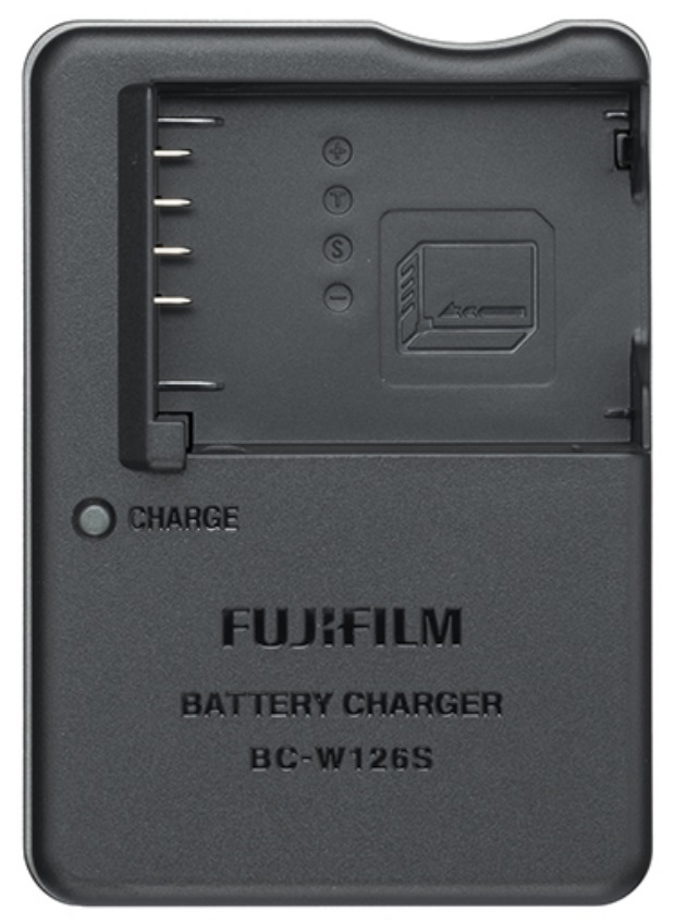 Fujifilm BC-W126S Caricabatteria Rapido per Batterie NP-W126S e NP-W126, Nero