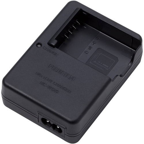 Fujifilm BC-W126S Caricabatteria Rapido per Batterie NP-W126S e NP-W126, Nero