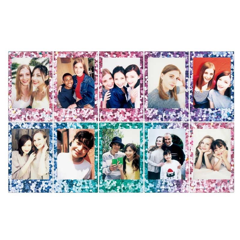 Fujifilm Instax Mini Confetti - Pellicola Istantanea 10 pz 54 x 86 mm con Bordo Colorato