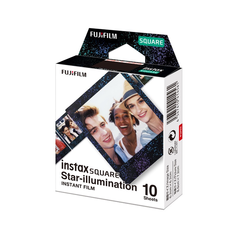 Fujifilm instax SQUARE Star-Illumination - Film Pellicola Istantanea Quadrato 86 x 72 mm, 10 Foto