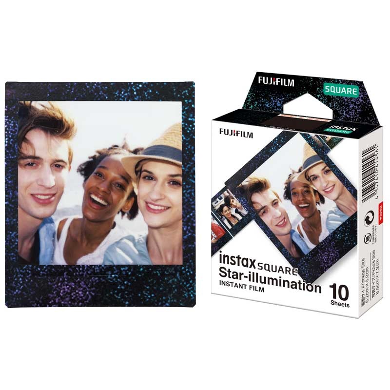 Fujifilm instax SQUARE Star-Illumination - Film Pellicola Istantanea Quadrato 86 x 72 mm, 10 Foto