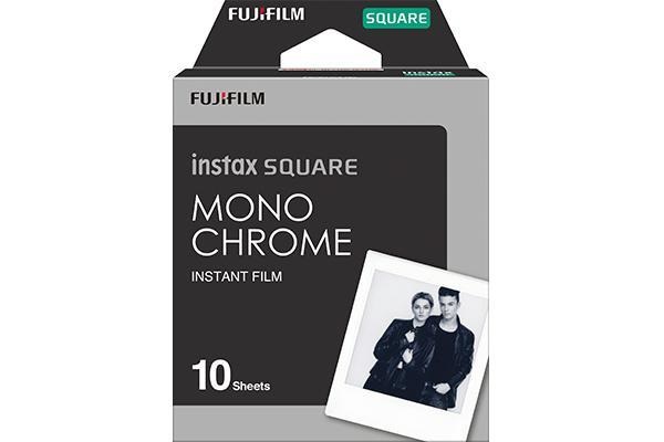 Fujifilm Instax Square Monochrome - Pellicola Istantanea 10 Scatti, 86 x 72 mm, Compatibile con Fotocamere e Stampanti Instax