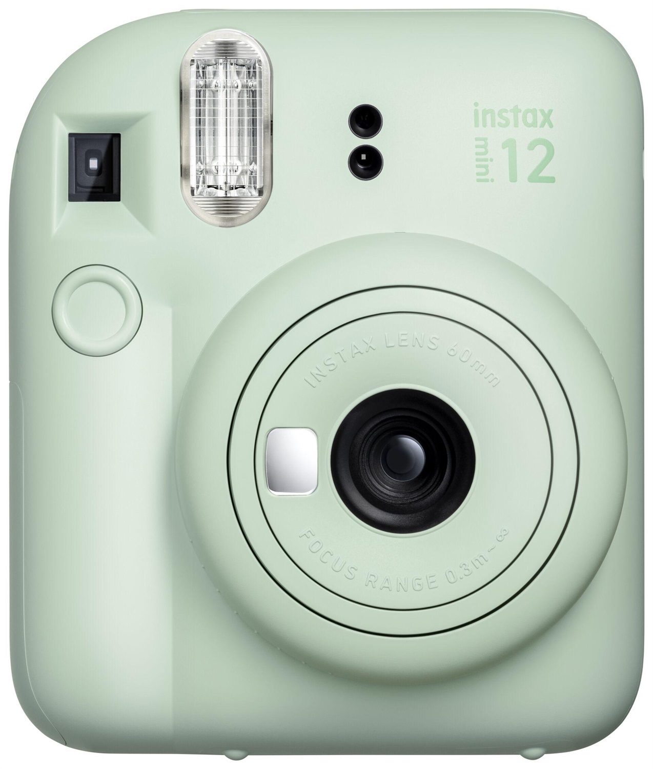 Fujifilm Instax Mini 12 Fotocamera Istantanea Verde Menta - Stampa 86 x 54 mm, Specchietto Selfie, Modalità Close Up, Esposizione Automatica