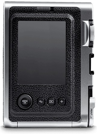 Fujifilm Instax Mini Evo - Fotocamera Ibrida a Sviluppo Istantaneo con Stampante Integrata, Risoluzione 2560 x 1920 Pixel, Dimensione Stampa 86 x 54 mm, 100 Combinazioni di Effetti, LCD 3 Pollici, Nero