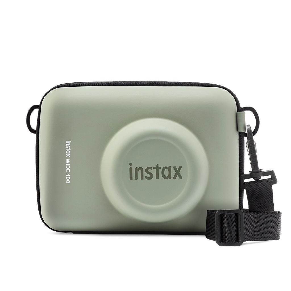 Fujifilm Instax Wide 400 - Fotocamera Istantanea Analogica Verde con Flash Automatico e Autoscatto