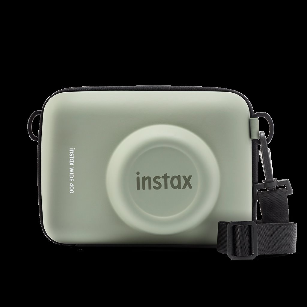 Fujifilm Instax Wide 400 - Fotocamera Istantanea Analogica Verde con Flash Automatico e Autoscatto