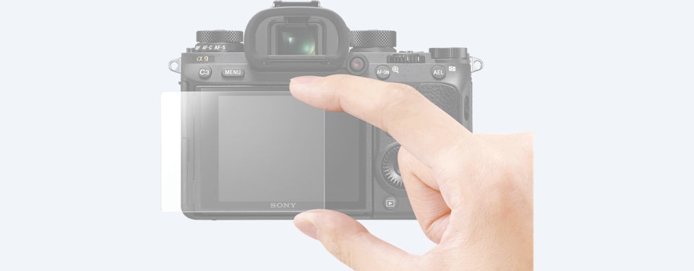 Sony PCK-LG1 - Protezione Schermo in Vetro Infrangibile per Fotocamera Sony Alpha 9