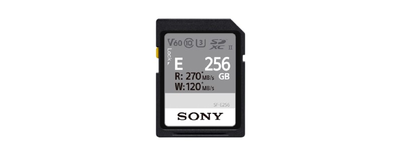 Sony SDXC E Series 256 GB UHS-II Classe 10 U3 V60 - Memoria SD con Lettura 270 MB/s e Scrittura 120 MB/s, Resistente IP57