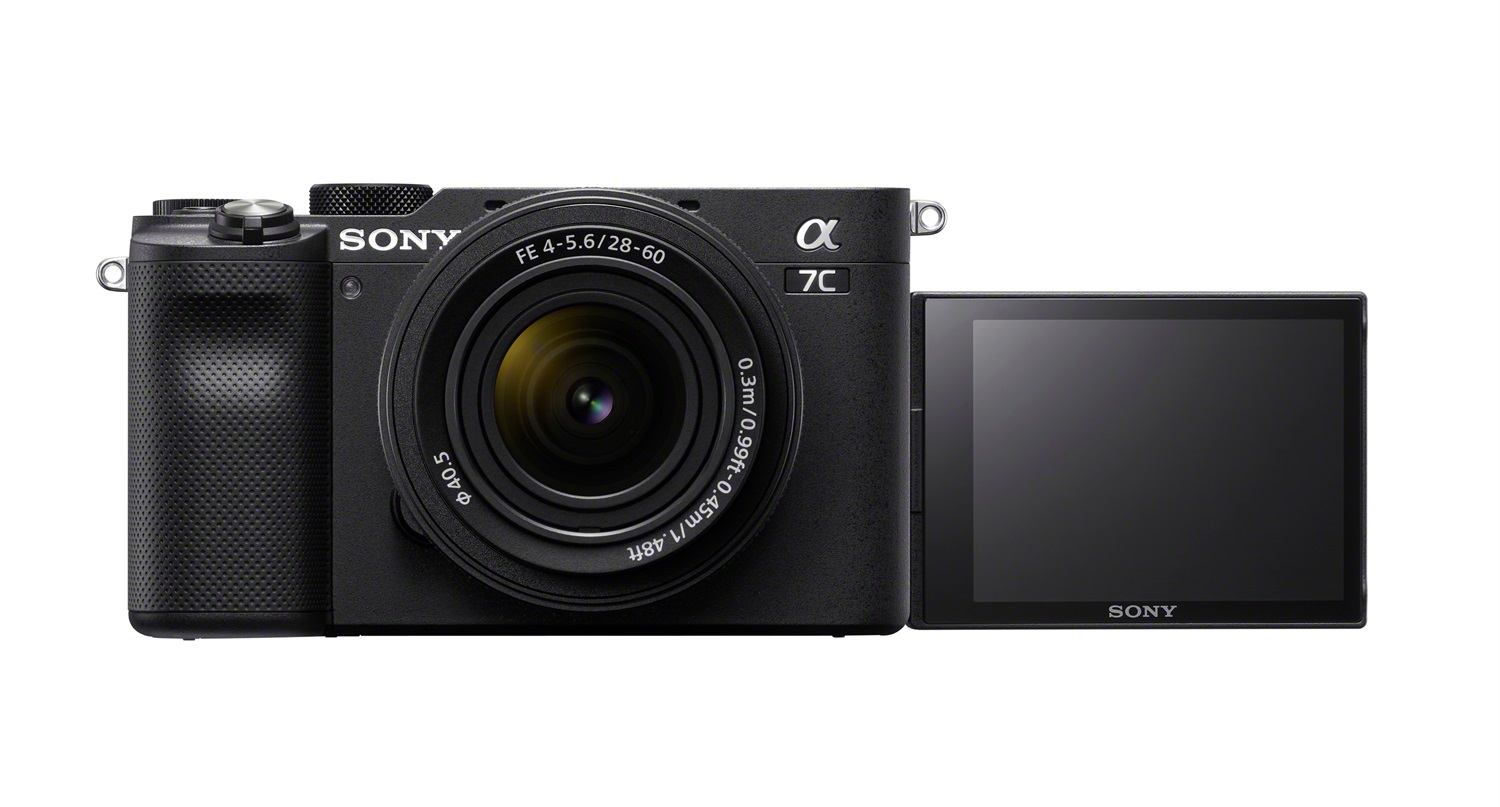 Sony Alpha 7 C - Fotocamera Digitale Mirrorless Full-frame 24,2 MP con Obiettivo SEL2860 Zoom 28-60mm F4-5.6 - Nero, Compatta e Leggera