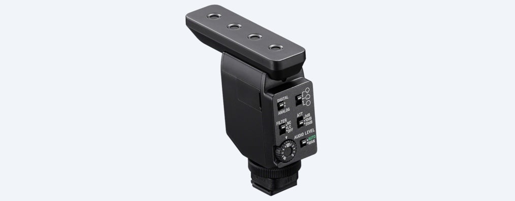 Sony ECM-B10 Nero - Microfono a Condensatore Supercardioide Professionale per Videomaking e Interviste, Alta Qualità Audio, Compatibile con Fotocamere e Smartphone