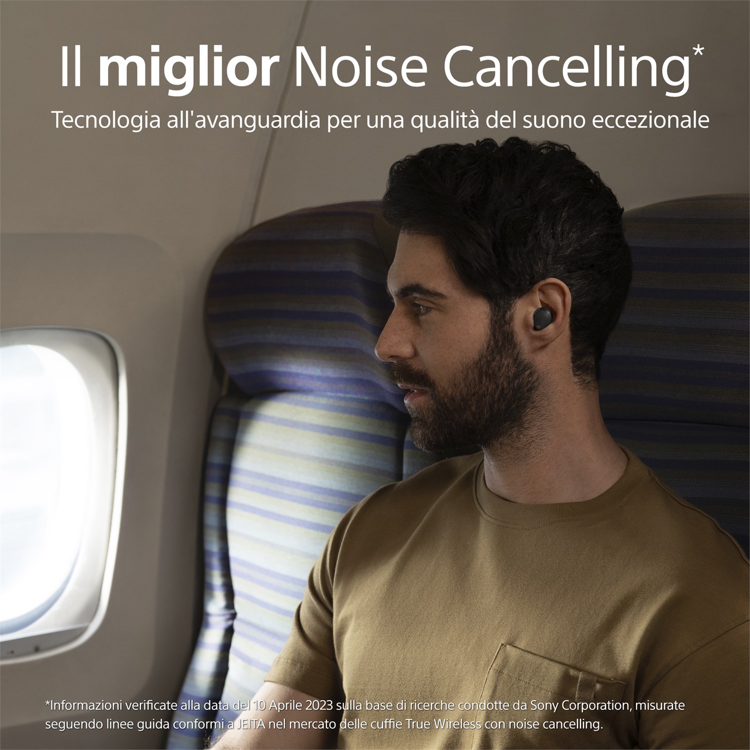 Sony WF-1000XM5 Cuffie Wireless In-Ear con Noise Cancelling, Bluetooth, Microfono, Durata della Batteria Fino a 24 Ore, Ricarica Rapida, IPX4, Compatibili con iOS e Android - Nero