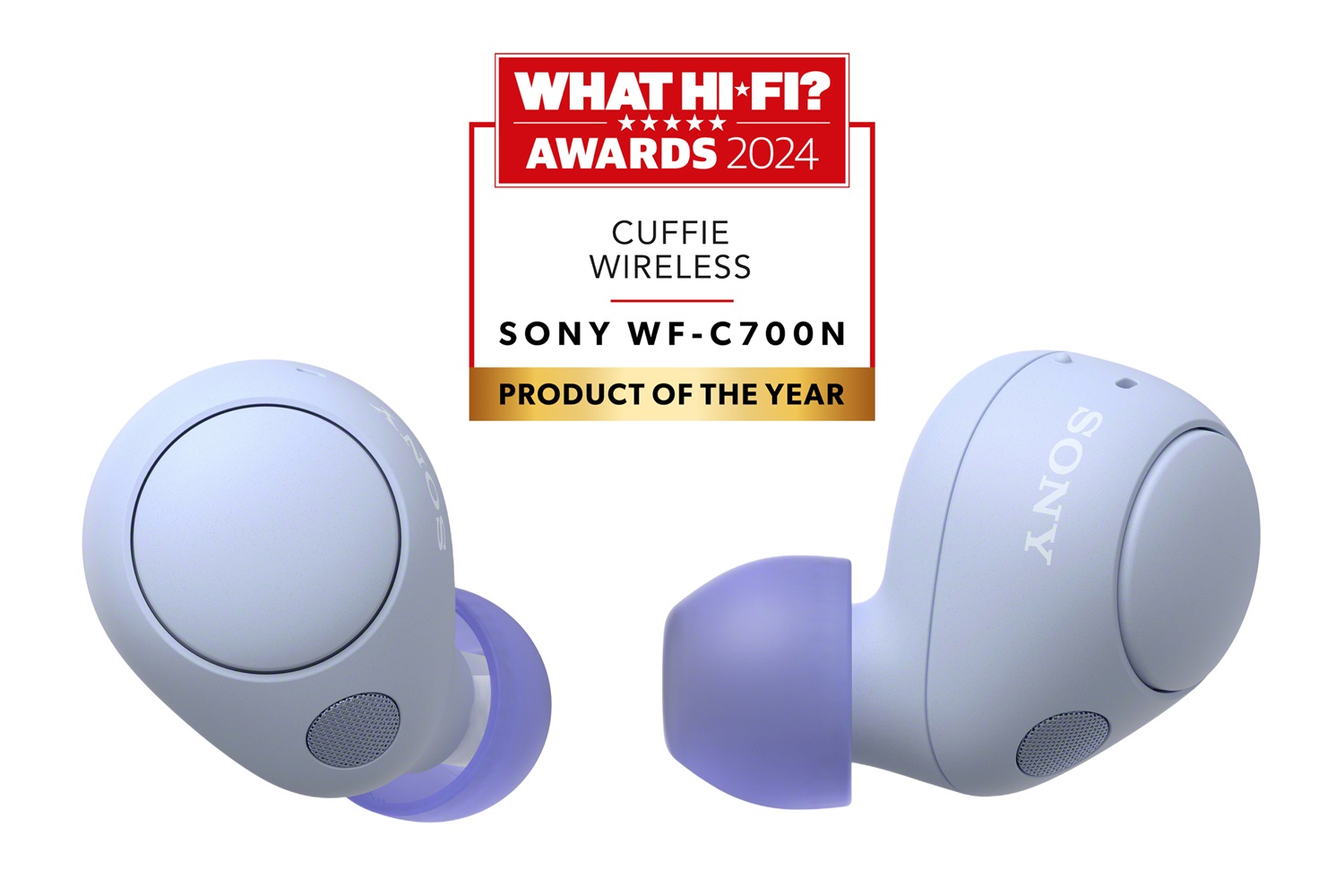 Sony WF-C700N Cuffie True Wireless con Noise Cancelling, Connessione Multipoint, Resistenza IPX4, Batteria fino a 20 ore, Comfort Ergonomico - Lavanda