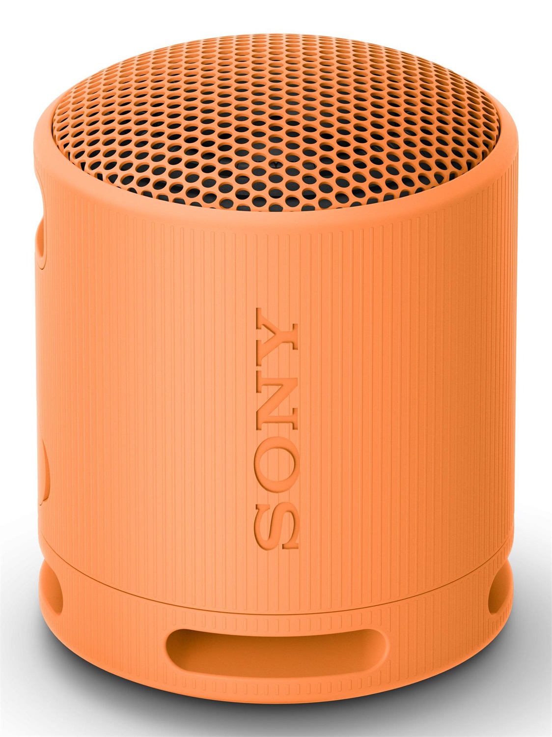 Sony SRS-XB100 - Speaker Wireless Bluetooth Portatile, Leggero, Compatto, da Esterno, Resistente IP67, Batteria da 16 ore, Cinturino Versatile, Chiamate in Vivavoce - Arancio