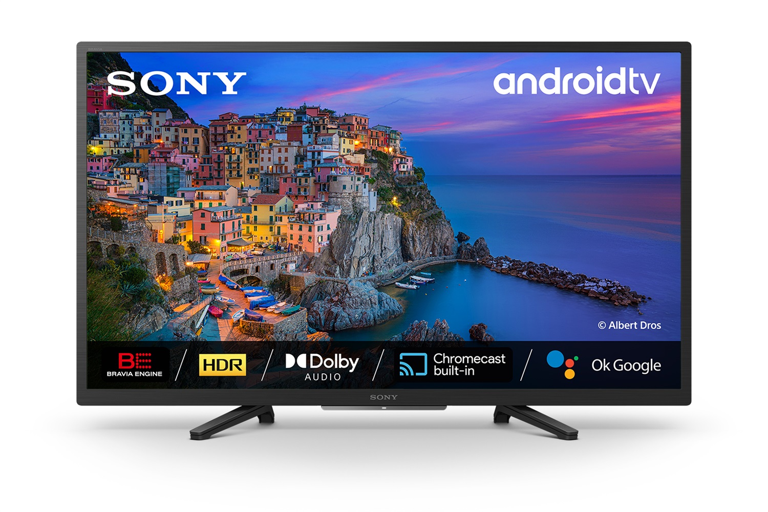 Sony BRAVIA KD-32W800 - Smart TV LED 32 Pollici HD Ready con High Dynamic Range (HDR), Android TV, Wi-Fi, Risoluzione 1366 x 768 Pixel